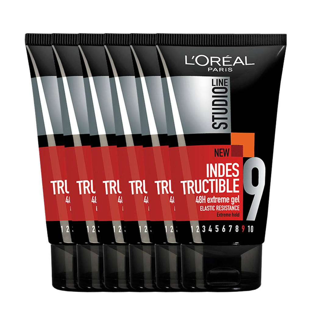 PrijsvoordeelIndestructible 48H Extreme haargel - 6x 150ml multiverpakking