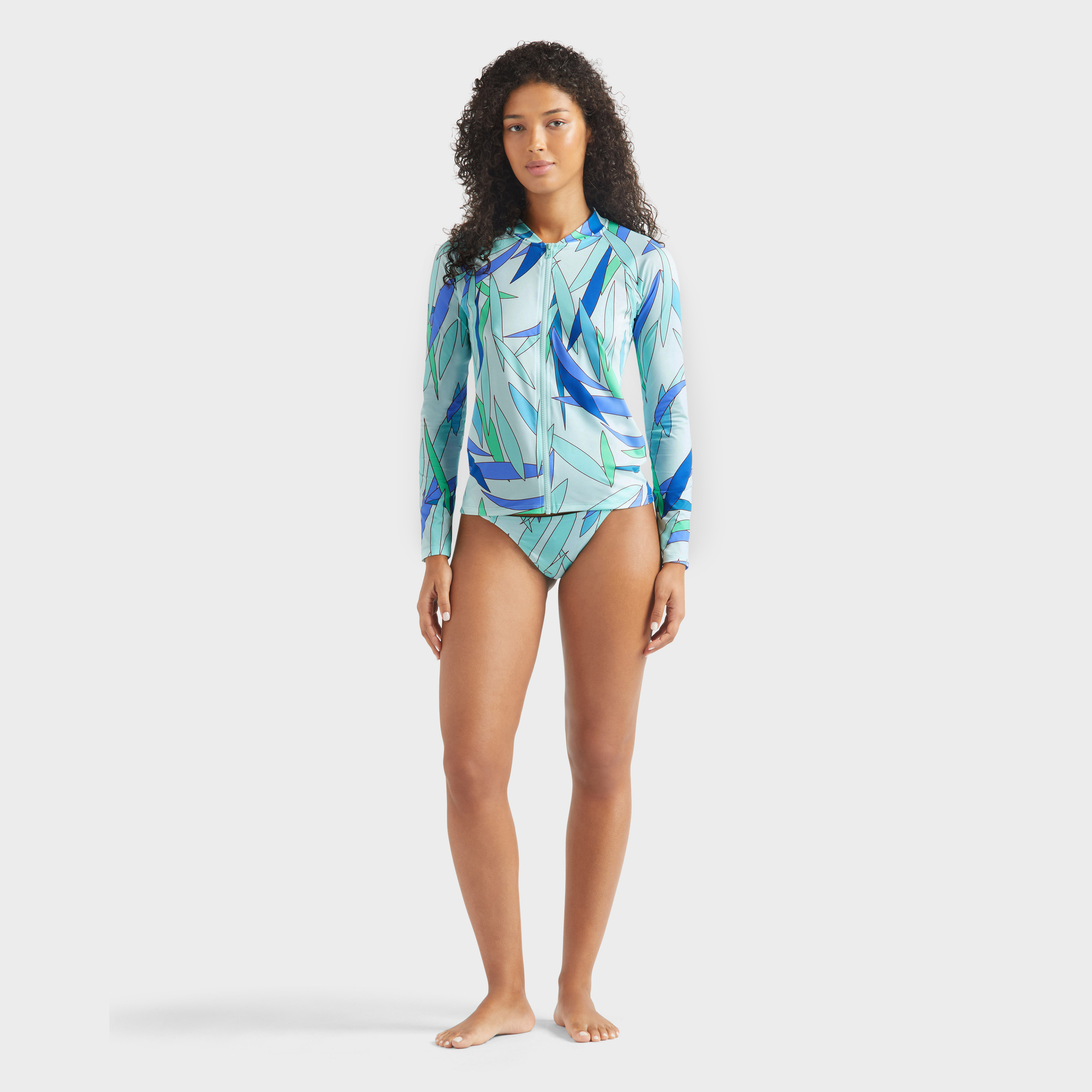 T-shirt manches longues Anti-UV zippé femme Madrague