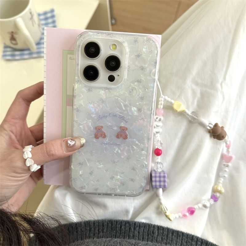 Elliure - Bear telefoonhoesje / bandje / set - Apple iPhone 16 Pro Max / 16 Pro / 16 Plus / 16 / 15 Pro Max / 15 Pro / 15 Plus / 15 / 14 Pro Max / 14 Pro / 14 Plus / 14 / SE / 13 Pro Max / 13 Pro / 13