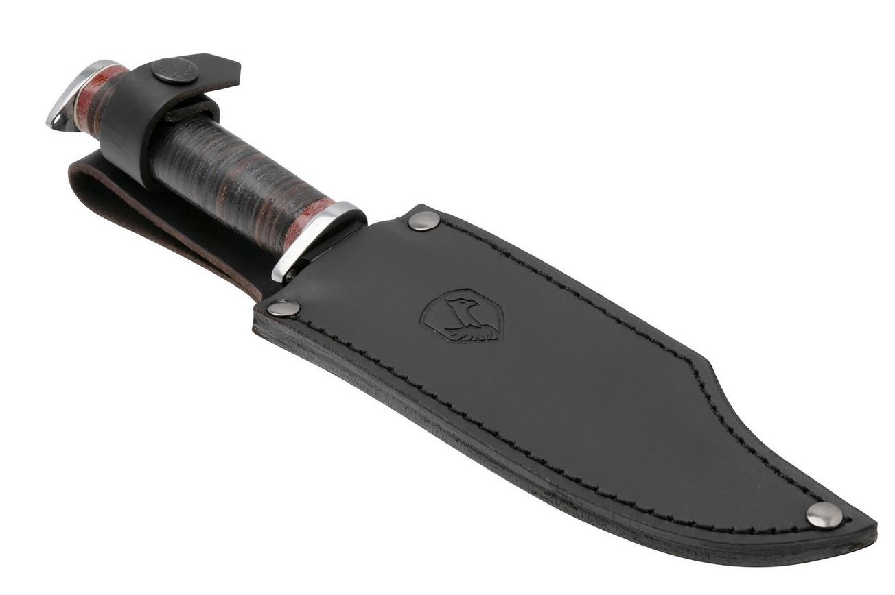 Condor Gray Pioneer Bowie Knife CTK3975-70HC, 1075, Leather, survivalmes
