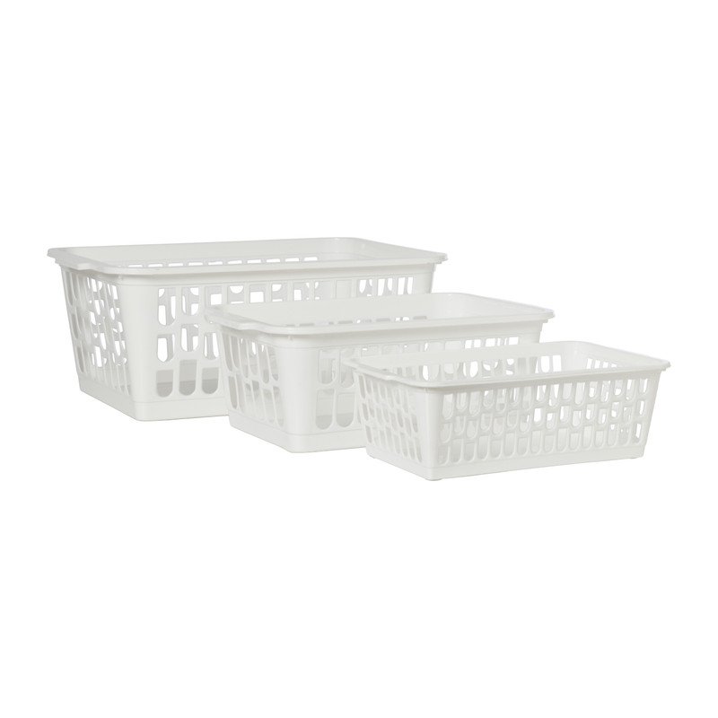 Mandje wit - 24x14x8 cm
