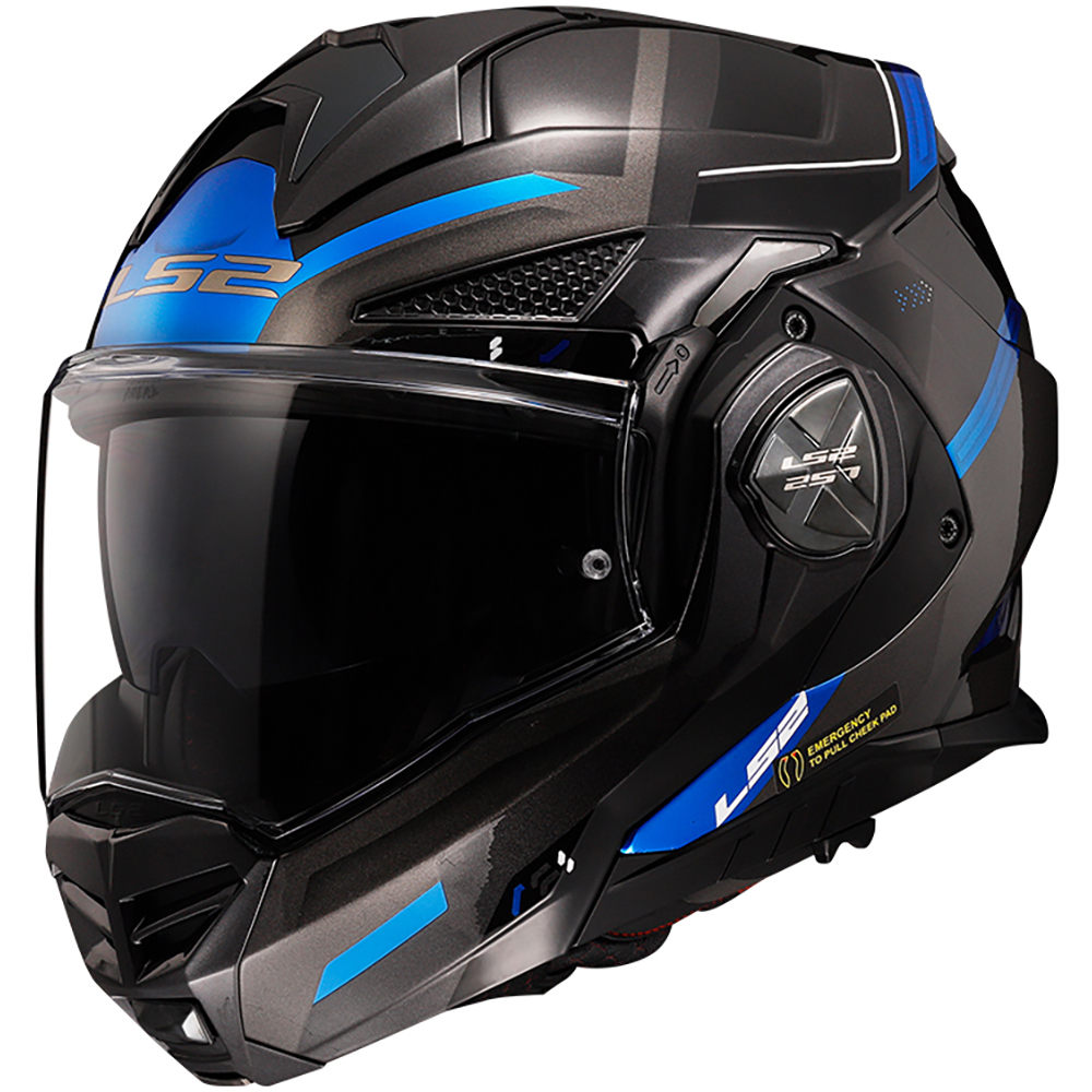 LS2 - Casque FF901 Advant X Spectrum Noir / Bleu / Titanium