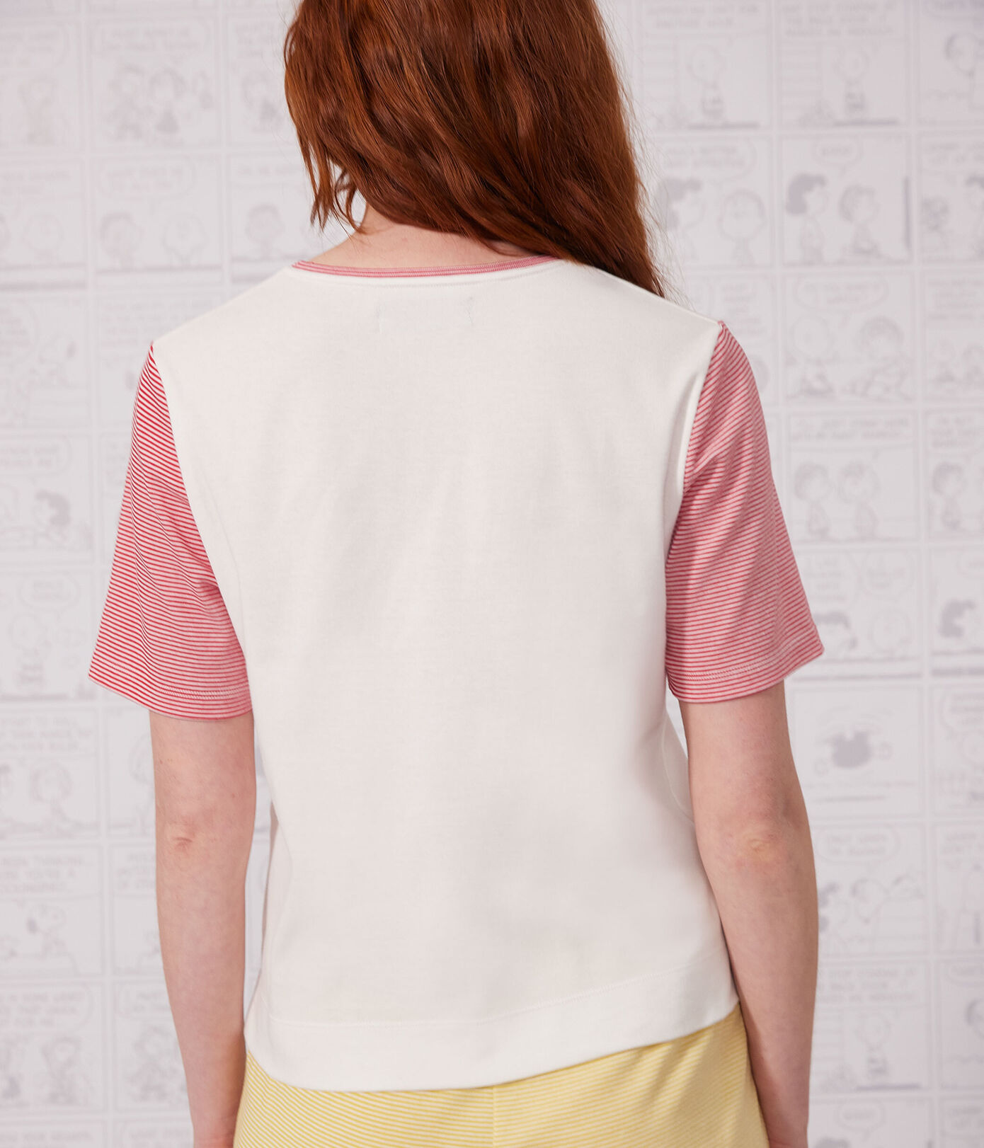 Pyjacourt Petit Bateau X Snoopy femme en coton