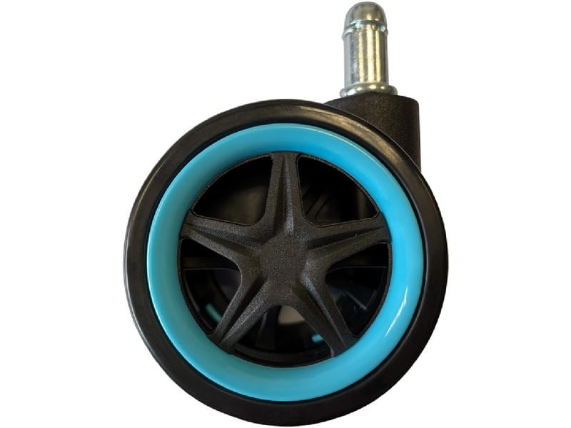 LC-Power Rollen LC-CASTERS-DRIFT 5er Set Hellblau Gaming-Rollenset