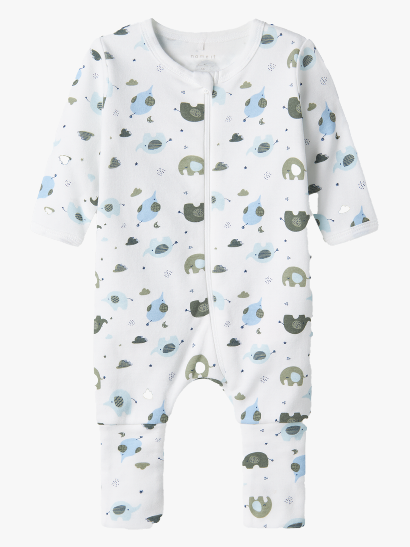 Nightsuit 2 Pack Zip Ff Elephant