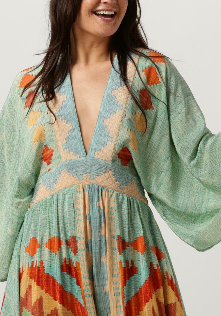 MES DEMOISELLES lichtblauwe mes demoiselles maxi jurk tiane
