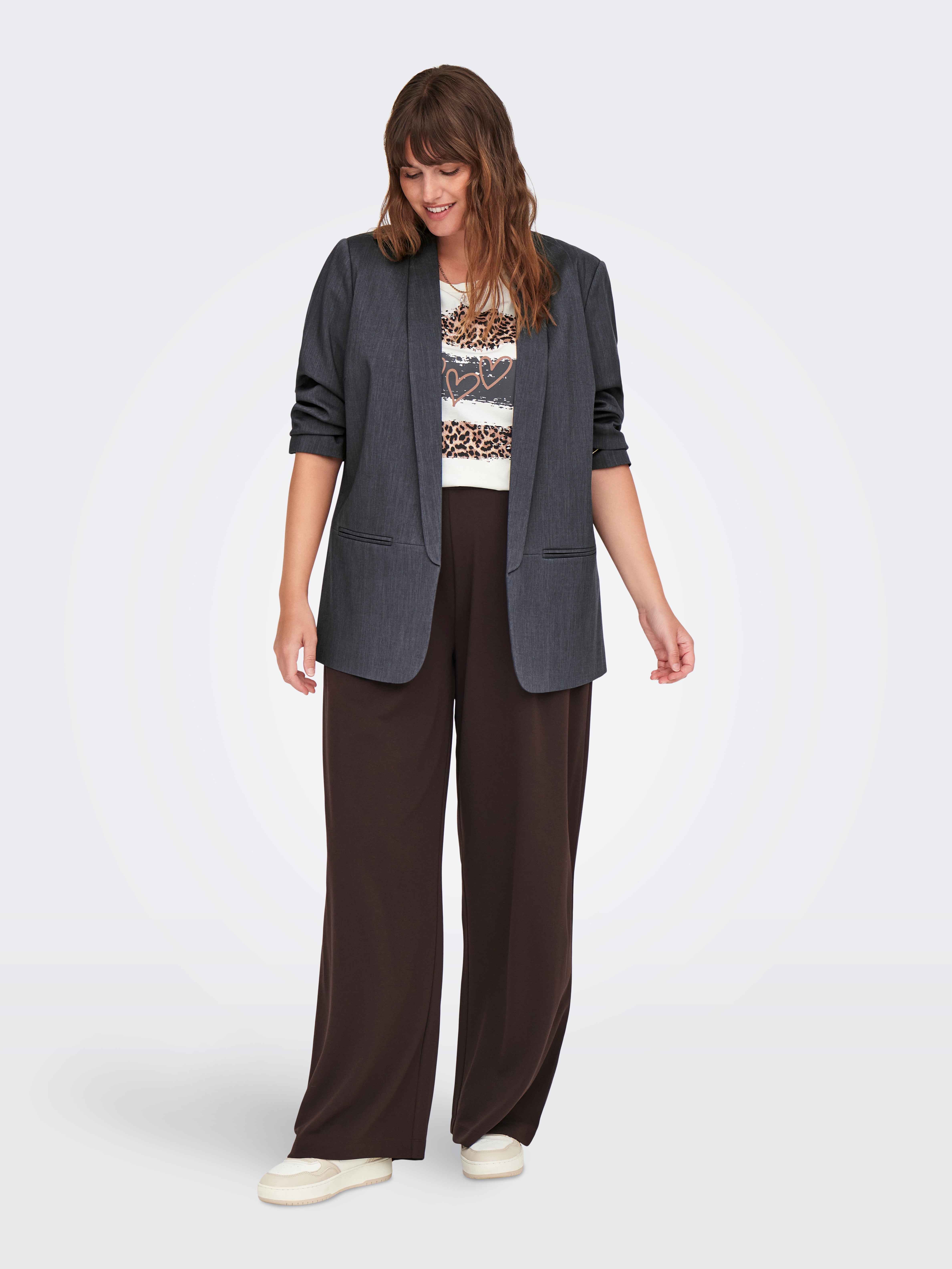 CARELLY Blazer Dark Grey Melange