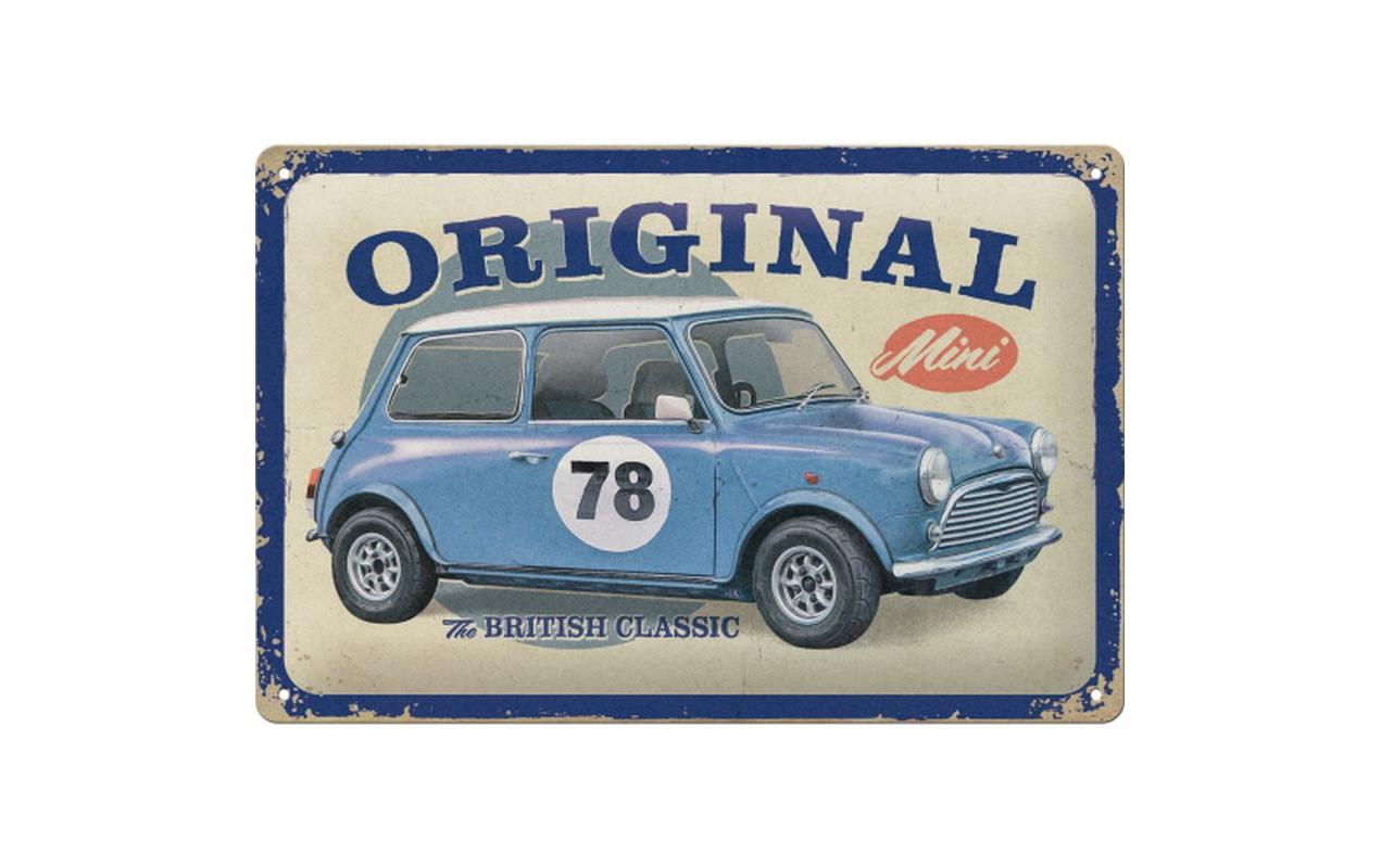 Schild Mini – the British 20 x 30 cm, MetallBlechschild im Retro Design