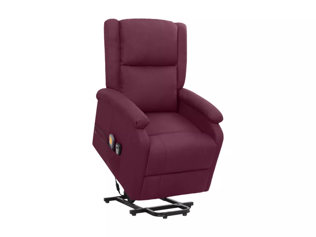 Prolenta Premium - Fauteuil de massage Violet Tissu