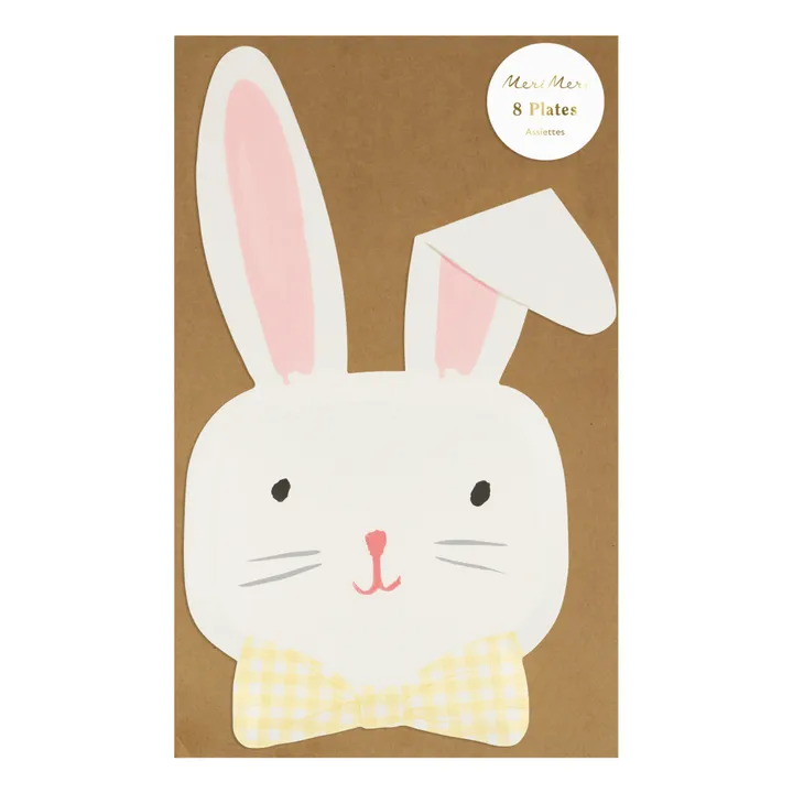 Meri Meri Assiettes Lapin de Pâques - Set de 8 | Pastel