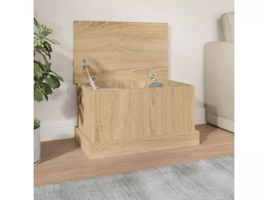 Boîte de rangement chêne sonoma 50x30x28 bois d'ingénierie