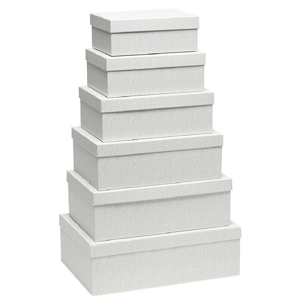 Boîte gigogne en carton uni x6