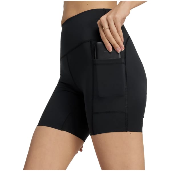 Short trail NEW BALANCE NB SLEEK POCKET HIGH RISE SHORT 6 IN W BLACK
