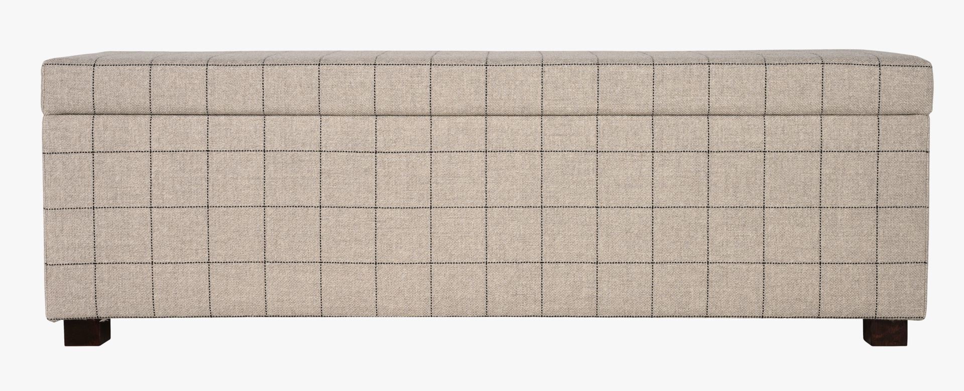 Sengebenk multi svart - 145x46x47 cm