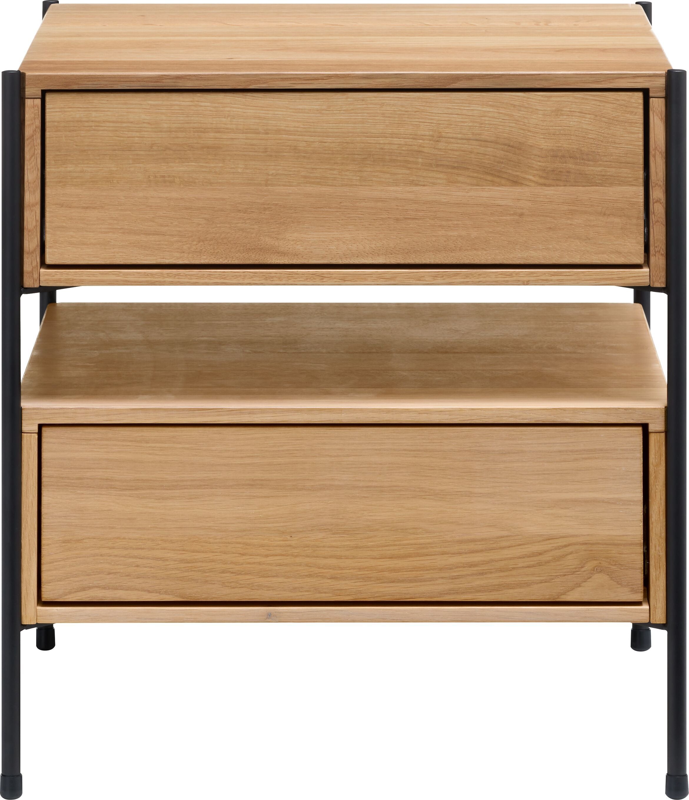 MALA Nachttisch - Eiche / B: 40.0 cm x T: 40.0 cm x H: 43.0 cm