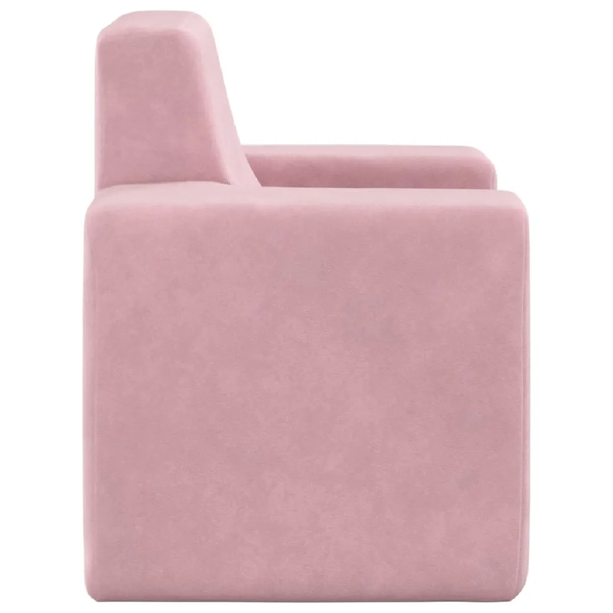 vidaXL Canapé enfants rose peluche