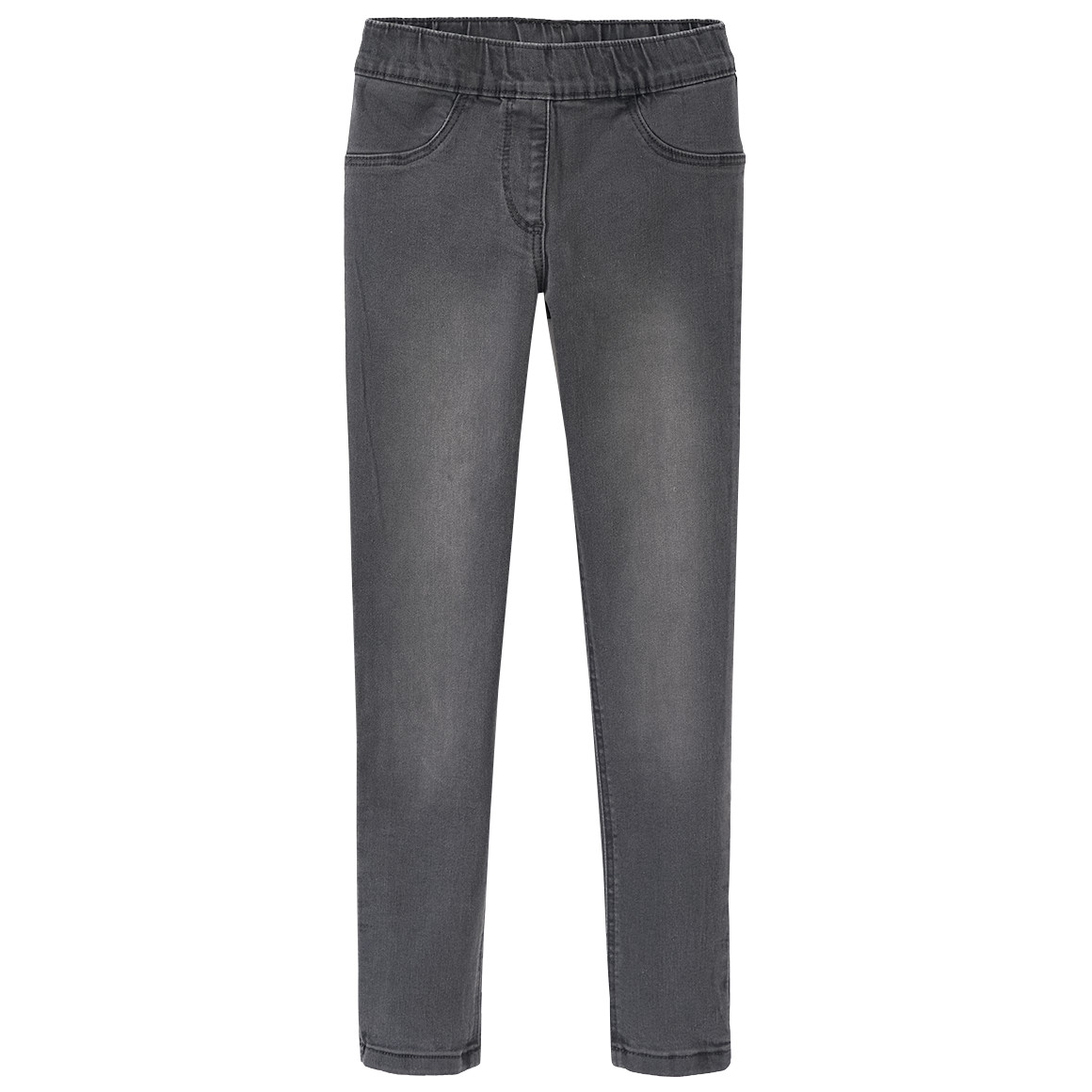 Famy 2 Mädchen Jeggings mit Stretch-Bund dunkelgrau / schwarz