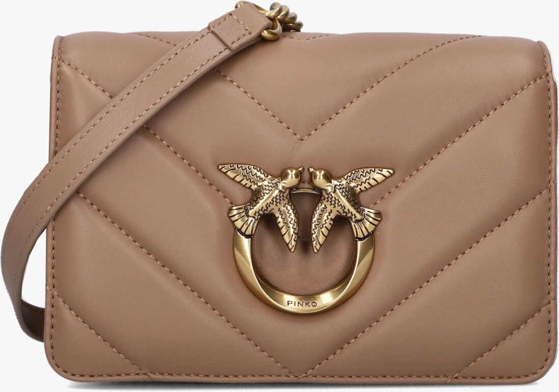 PINKO beige pinko schoudertas love click mini sheep
