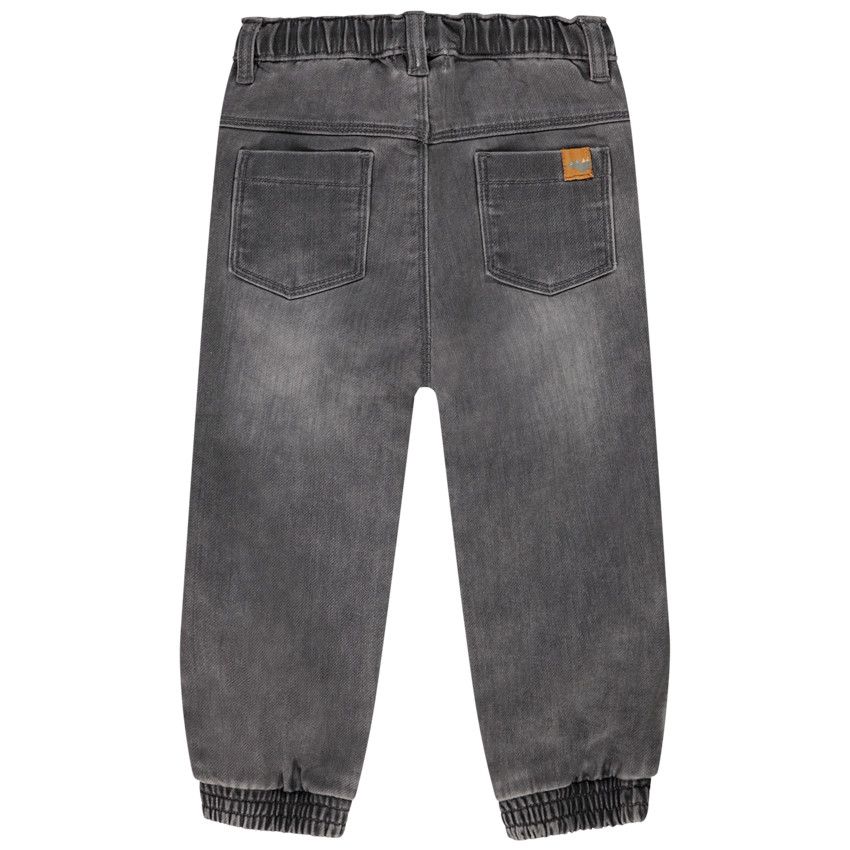 Pantalon effet jean cargo uni pour bébé garçon - Gris chiné