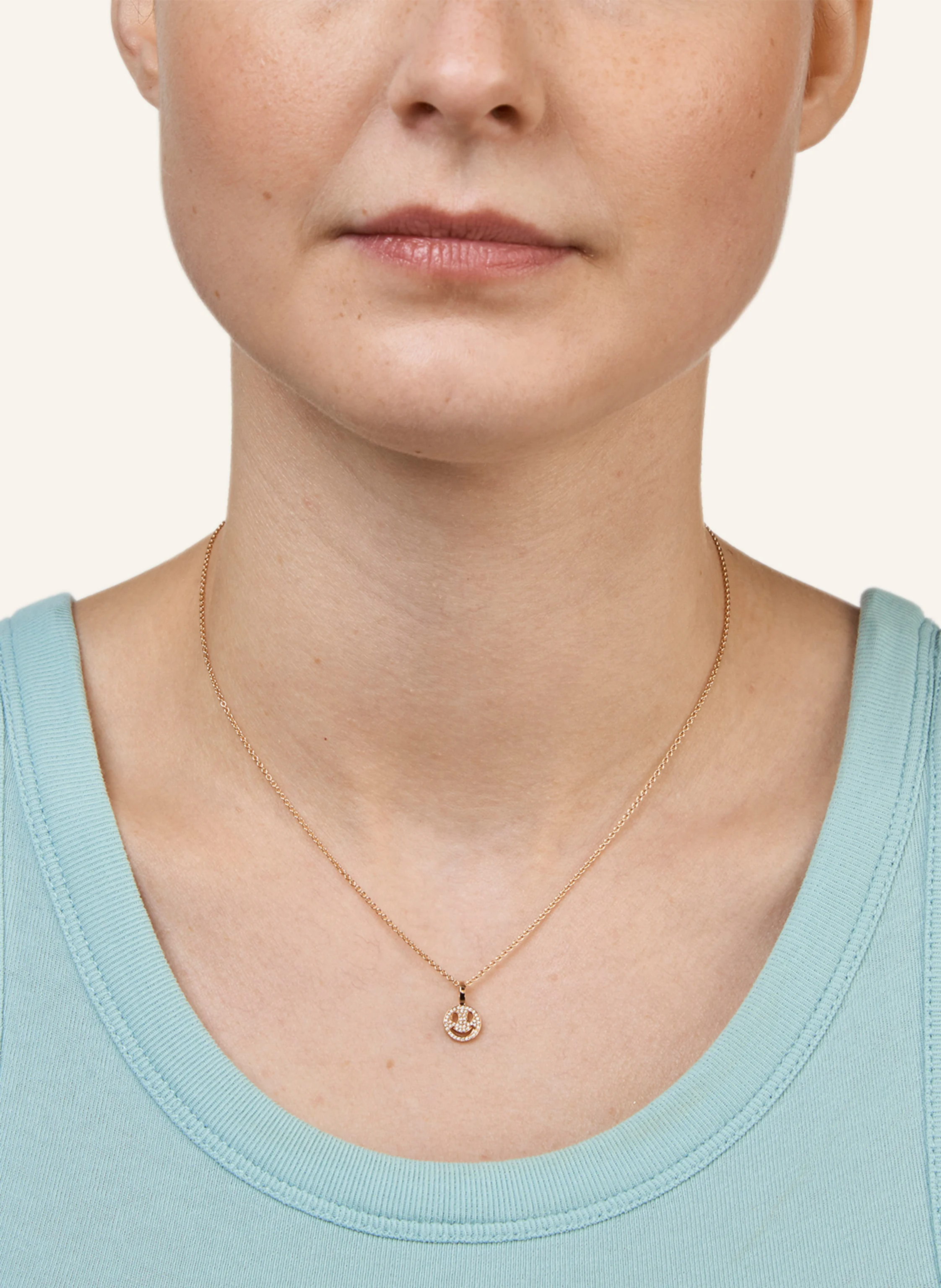 CADA Kette TINY SMILING FACE