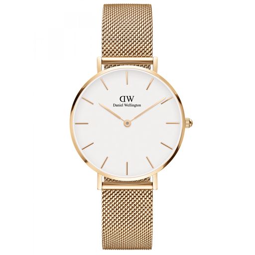 Daniel Wellington Classic Petite Evergold ADW00100348 Dameur, Guld/Hvid, 32 mm