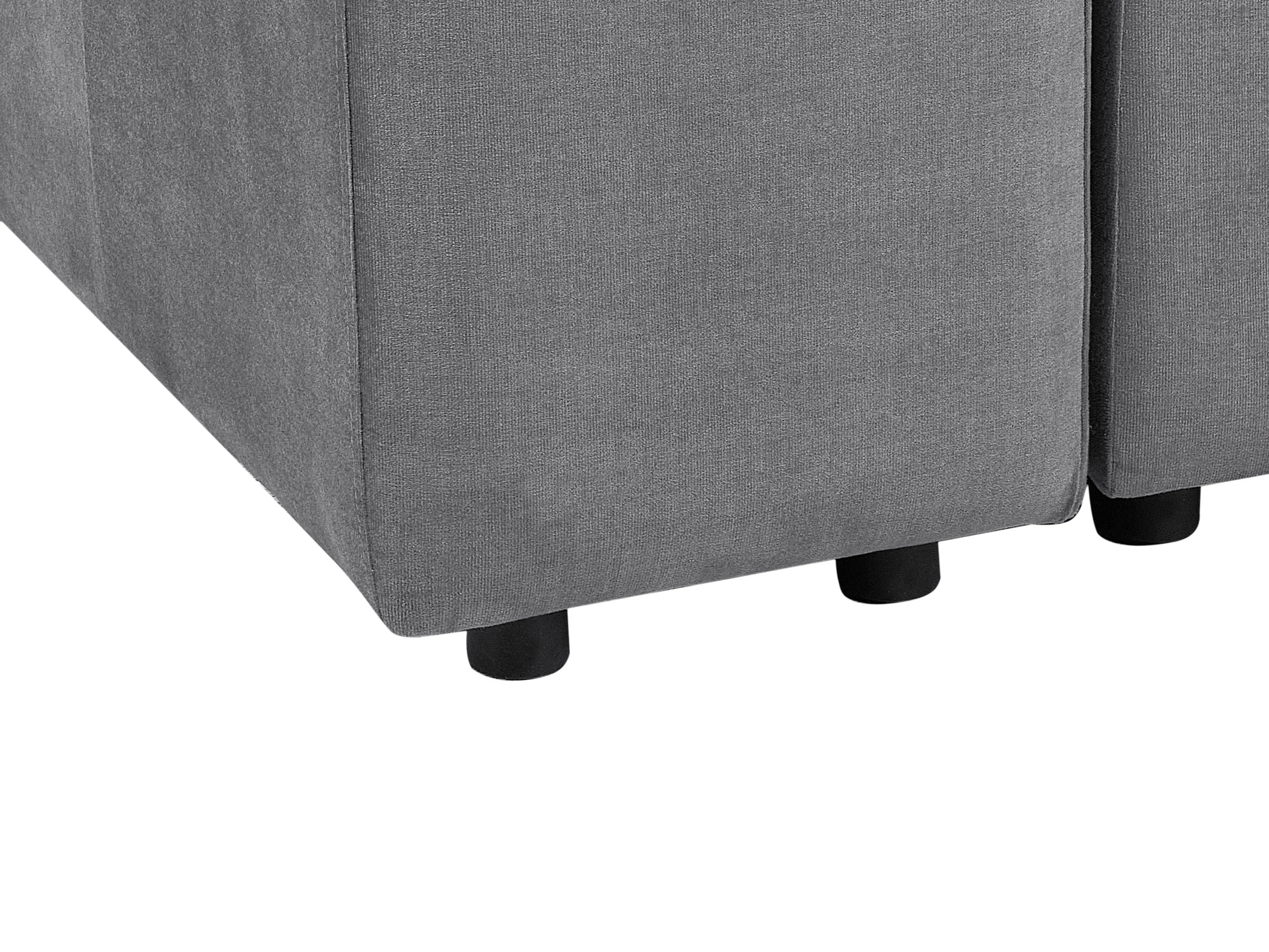 Modulaire bank 3-zits FALSTERBO Fluweel Grijs