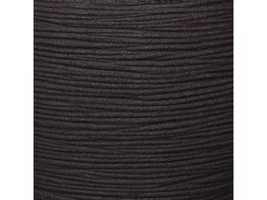 Pot à fleurs Rib Rond 40 x 32 cm Noir KBLR270