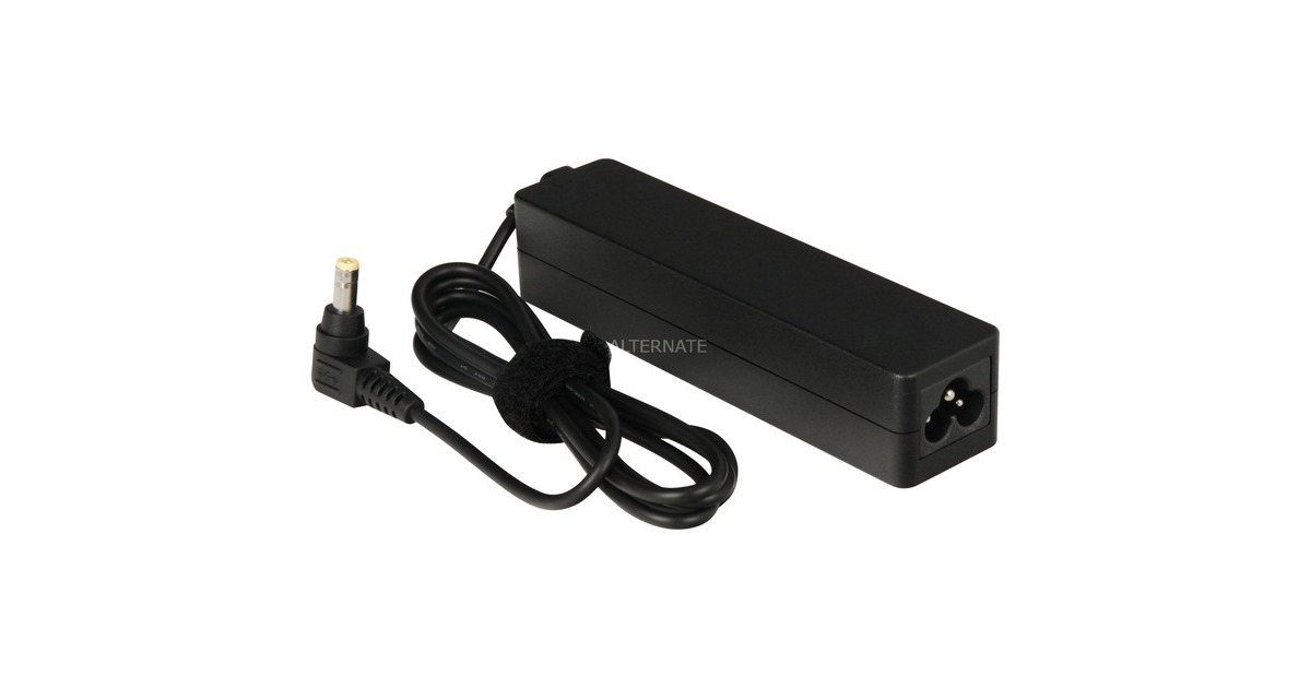 Fujitsuslim 19V/65W 3pin AC Adapter voedingseenheid  (Zwart)