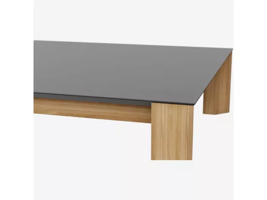 HABITAT - Table basse carrée avec plateau en céramique - Giuliana