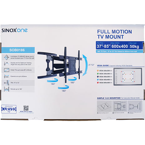 Sinox One sob0186 vægbeslag 33