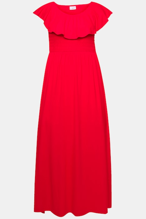 Maxikleid, Carmen-Ausschnitt