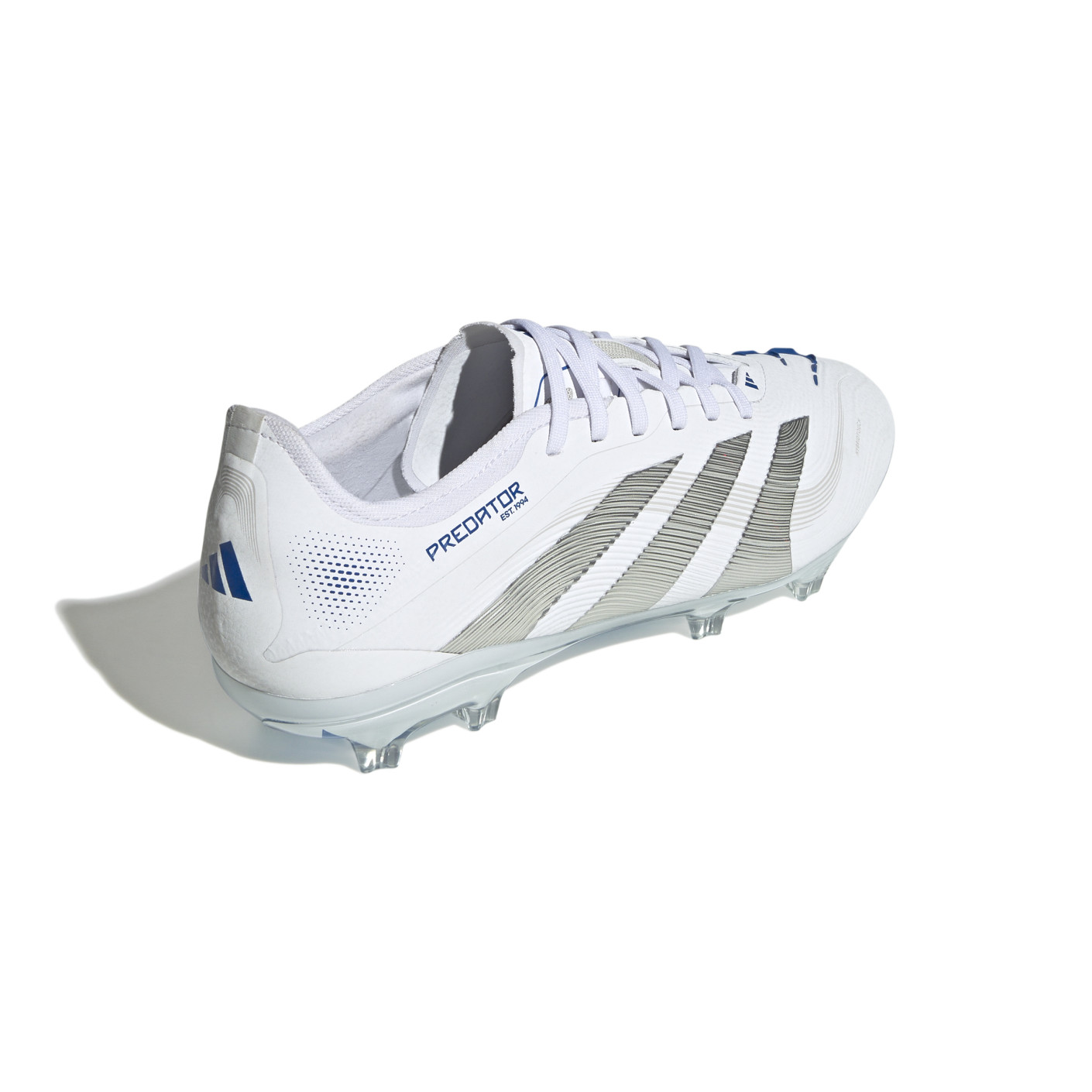 Adidas Predator Pro Gras Voetbalschoenen (FG) Wit Zilver Blauw