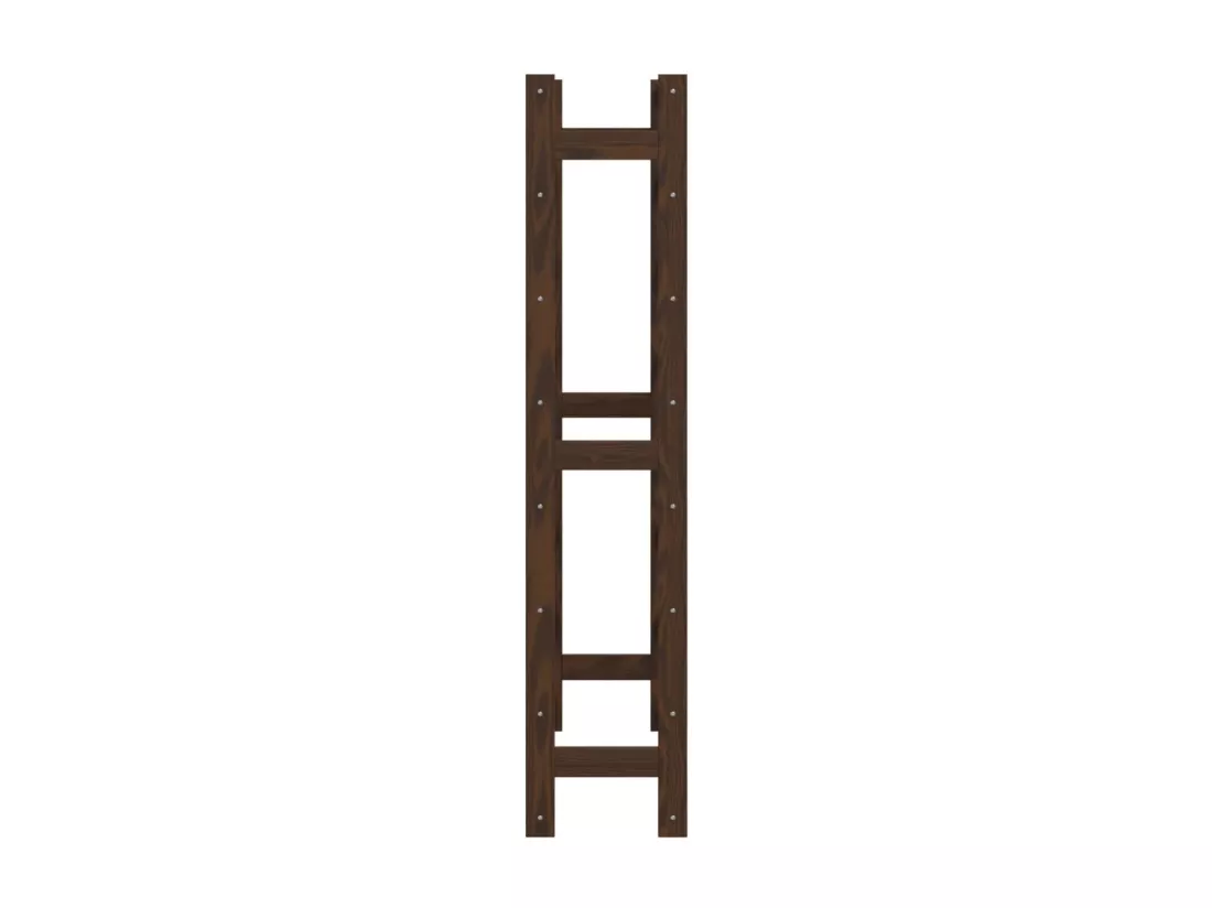 Casier à bouteilles pour 56 bouteilles marron bois pin solide