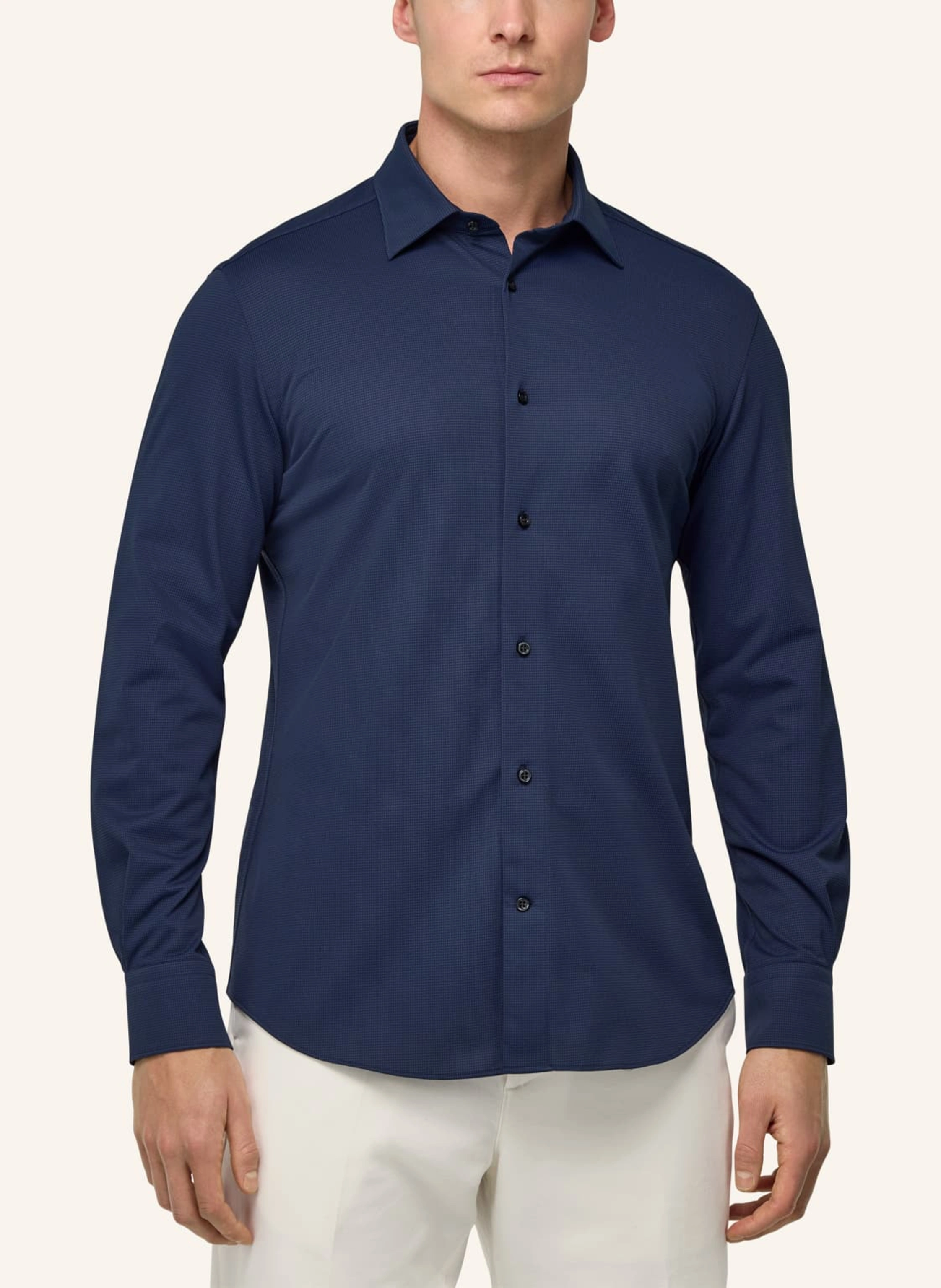 BOGGI MILANO Jersey-Hemd Regular Fit