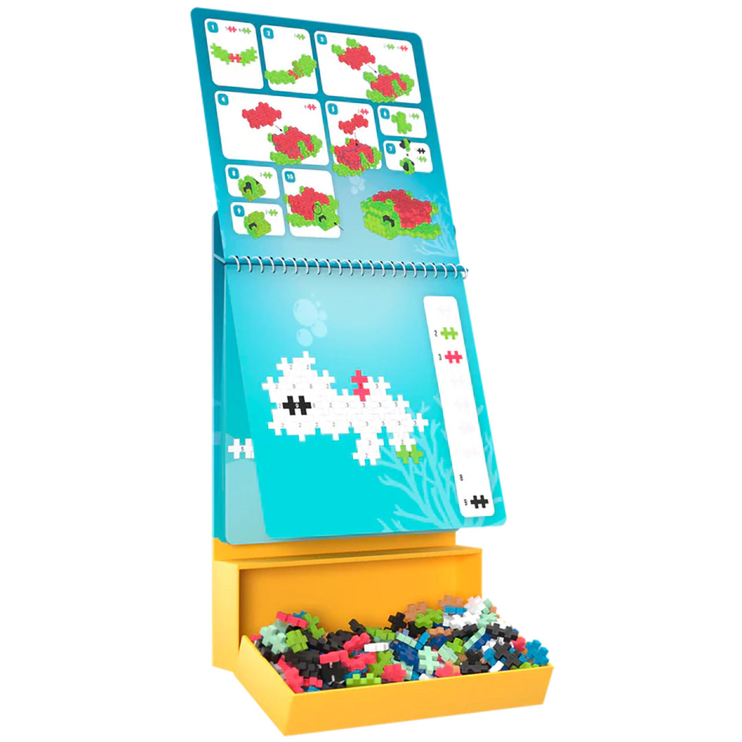 plus-plus bouwstenen met activiteitenboekje - oceaan - 125st