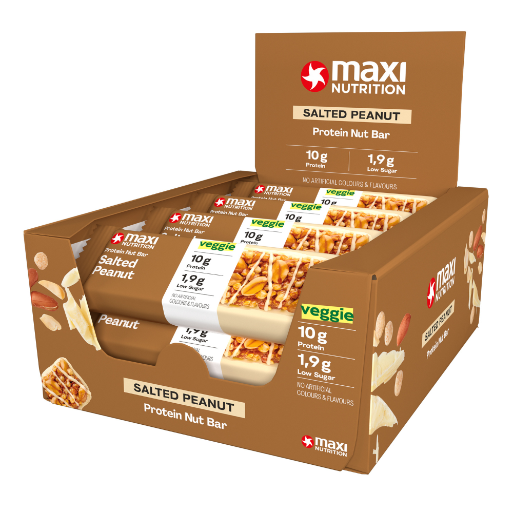 12x Maxi Nutrition Protein Nut Bar Salted Peanut (46 gr)