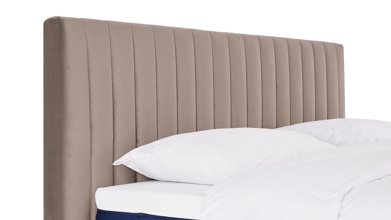 Matt Sleeps Boxspring Velvet stroken met matras Matt beige