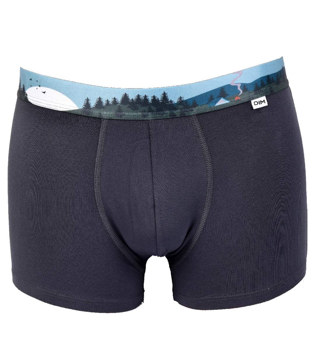 Boxer DIM Homme en coton stretch ultra Confort -Assortiment modèles photos selon arrivages- Pack de 3 Boxers Surprise Ceinture imprimée