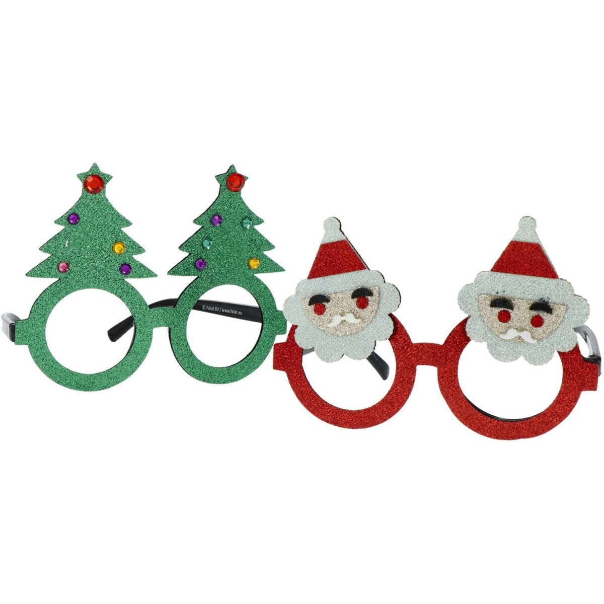 Kerst Bril Kerstboom En Kerstman 2st