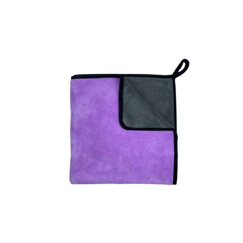 (30x60cm) Mikrofaser Hunde Handtuch Saugfähiges Haustier Trocknungstuch - Lila / Grau