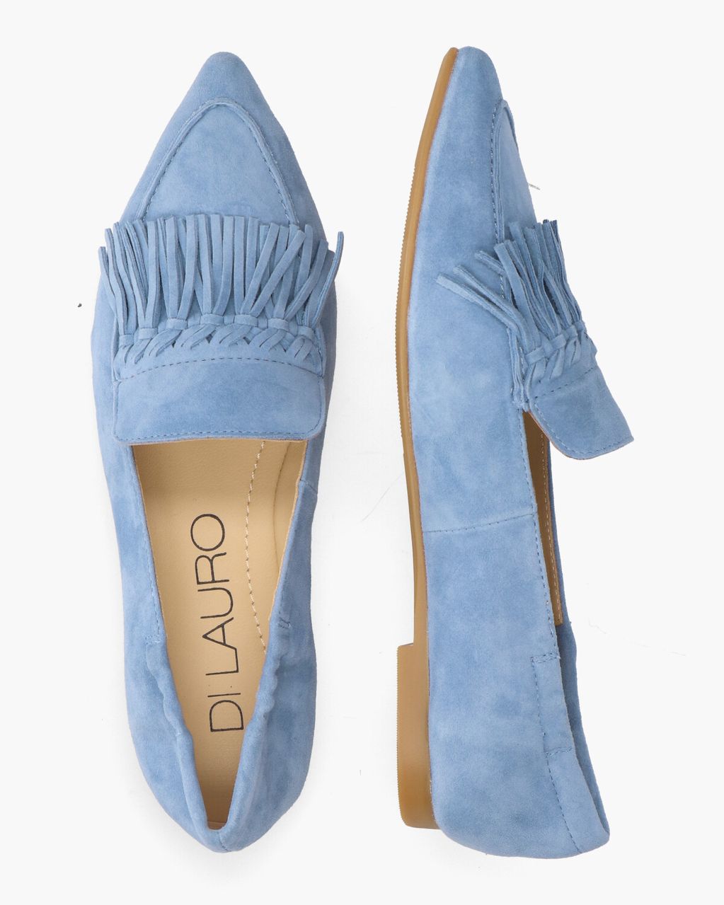 Di Lauro Onaya Lichtblauw Damesloafers