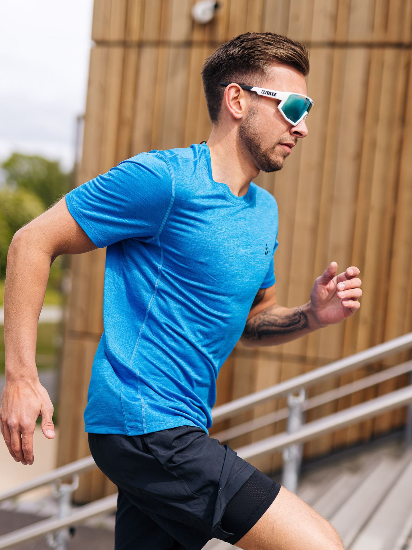 Adv Charge Melange Short Sleeve Tee Man
