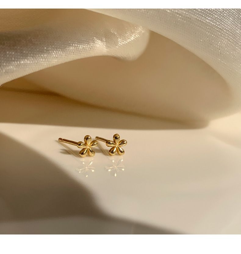 Gaya - 925 Sterling Zilveren Bloemen Oorbel
