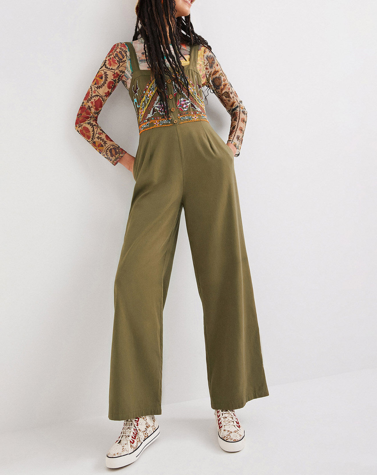 Desigual Combinaison Arya vert kaki