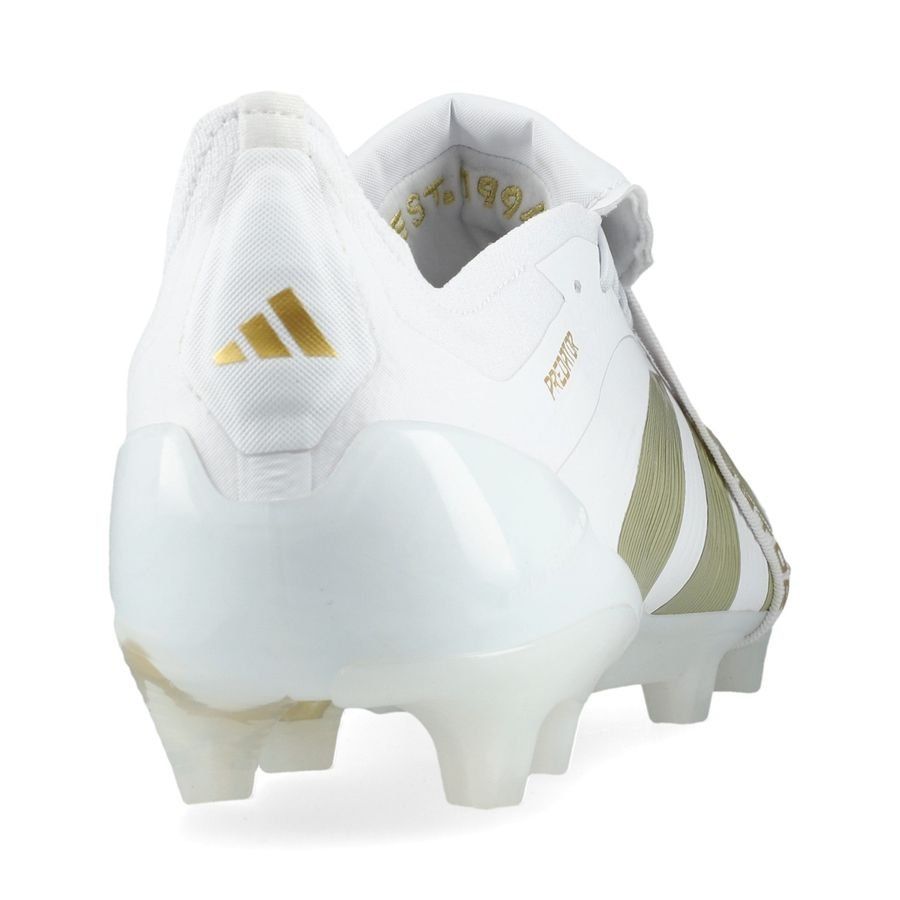 adidas Predator Elite Fold-over Tongue FG Day Spark - Blanc/Doré/Blanc