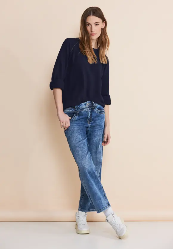 Raglan Bluse - deep blue