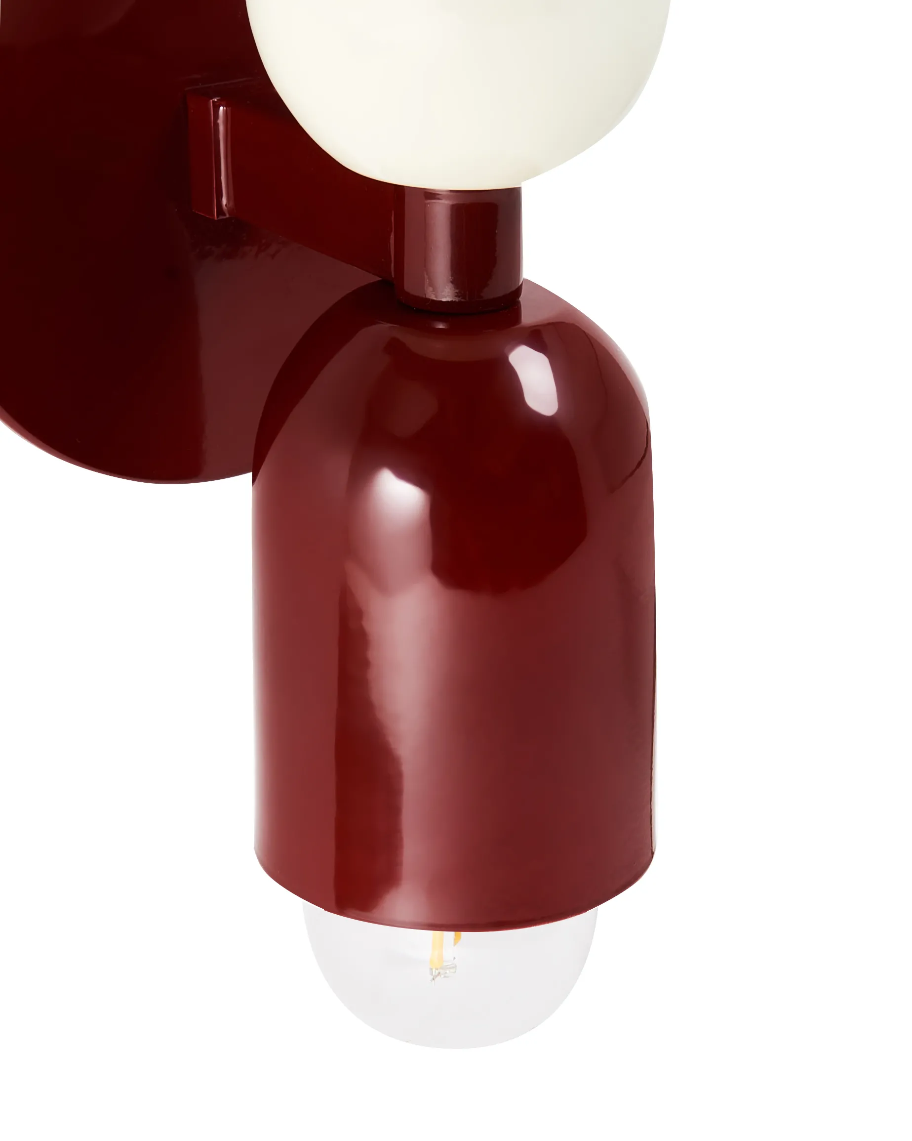 Set van 2 wandlampen TOPI Metaal Rood