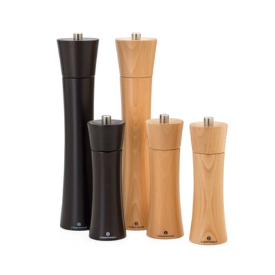 Pfeffermühle Buchenholz Keramikmahlwerk, Klein, Klar lackiert