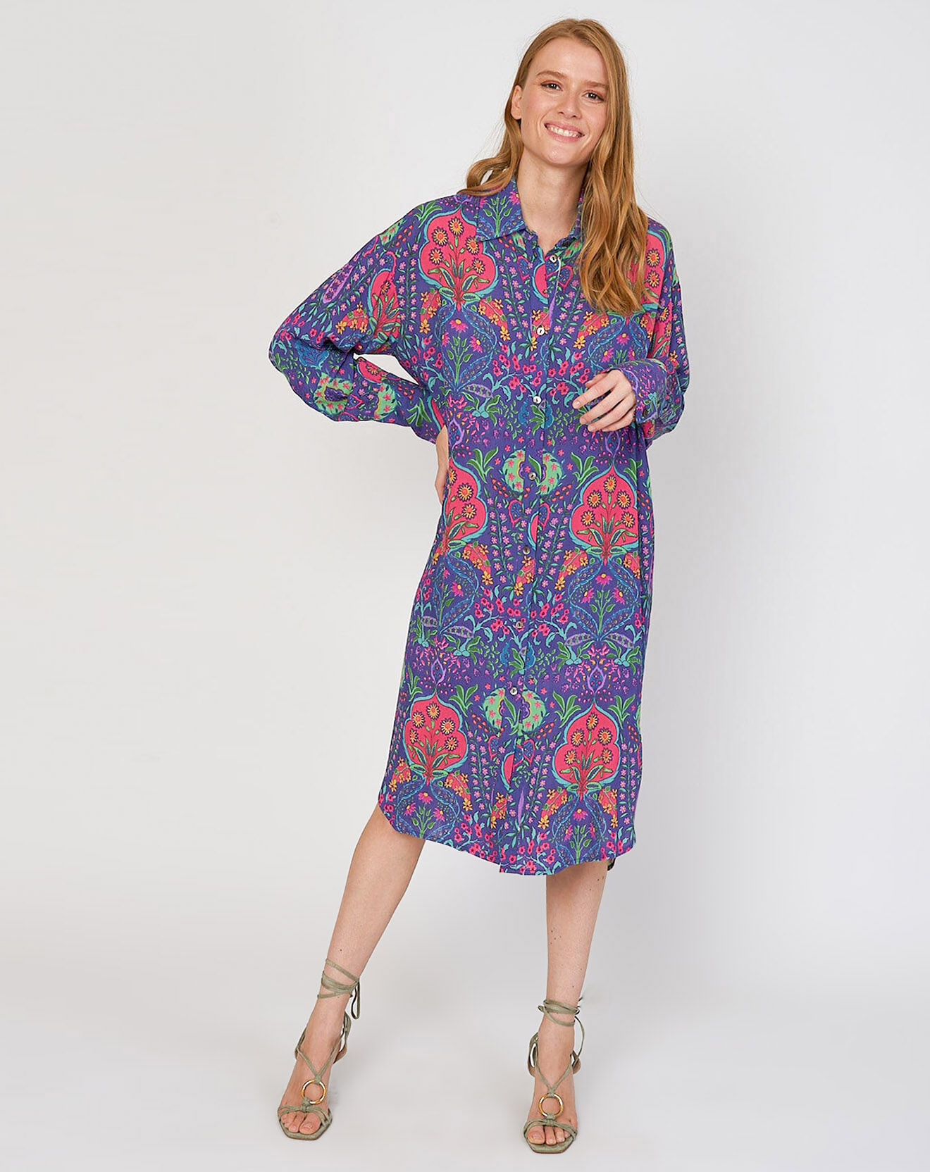 Derhy Robe Chérie imprimée marine