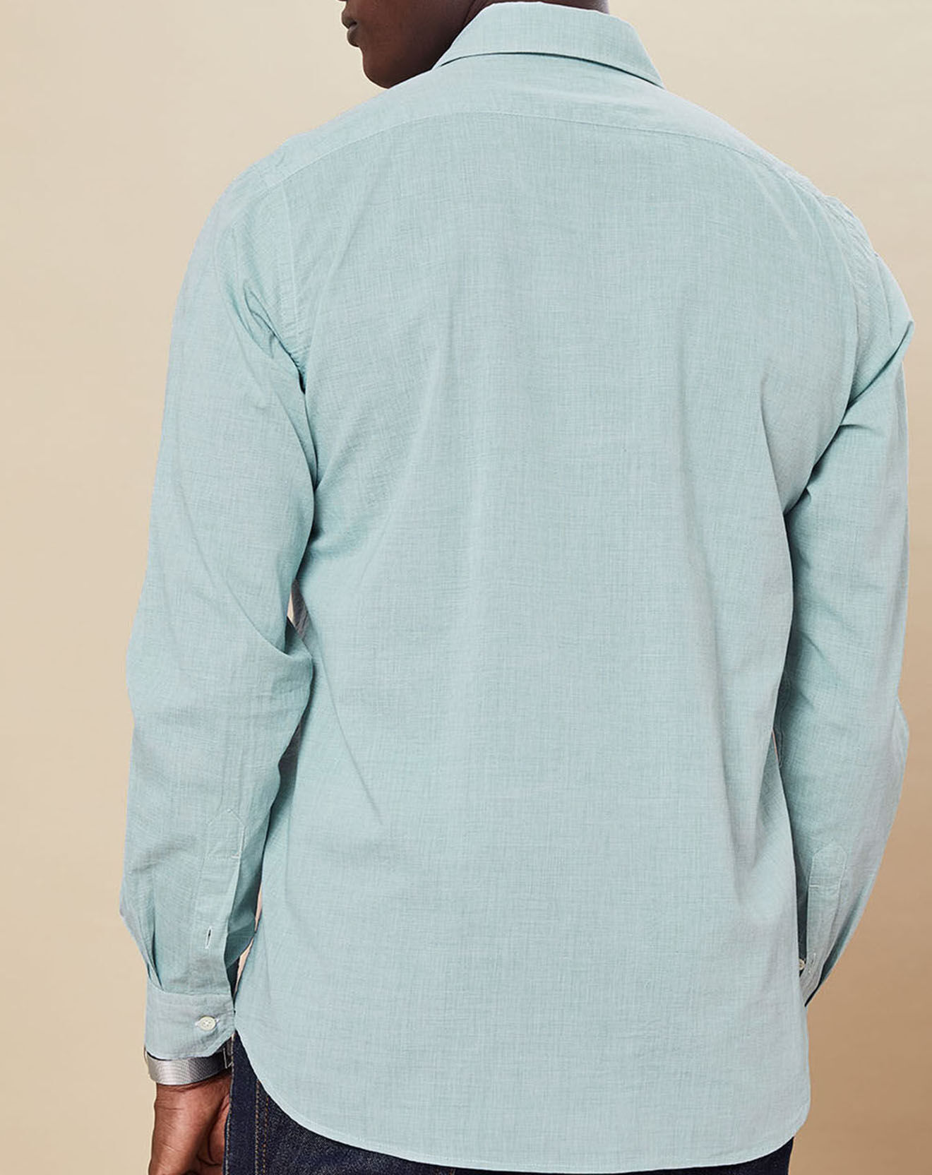 Hartford Chemise Slim Fit Sammy vert chiné